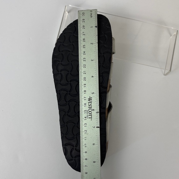 Naot Leather Multi-Strap Lining Sandals Cork Footbed Comfort Shoes Gray Silver 5 - Picture 14 of 14